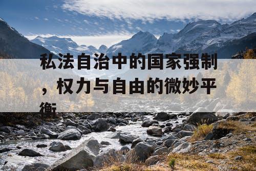 私法自治中的国家强制,权力与自由的微妙平衡 私法自治中的国家强制,权力与自由的微妙平衡