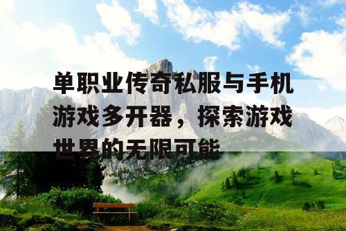 单职业传奇私服与手机游戏多开器，探索游戏世界的无限可能