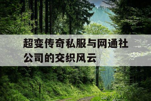 超变传奇私服与网通社公司的交织风云 超变传奇私服与网通社公司的交织风云