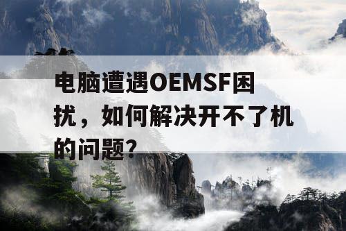 电脑遭遇OEMSF困扰,如何解决开不了机的问题? 电脑遭遇OEMSF困扰,如何解决开不了机的问题?