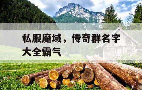 私服魔域，传奇群名字大全霸气