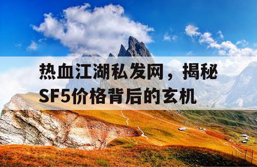 热血江湖私发网，揭秘SF5价格背后的玄机