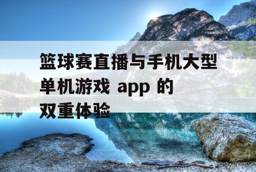 篮球赛直播与手机大型单机游戏 app 的双重体验