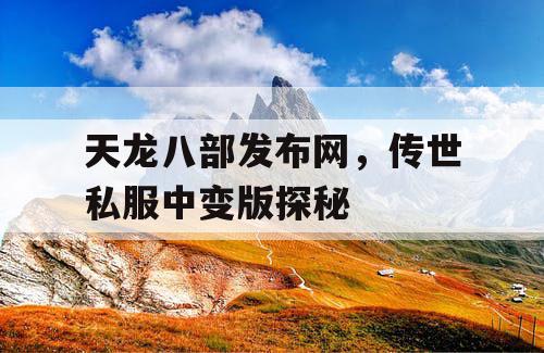 天龙八部发布网，传世私服中变版探秘