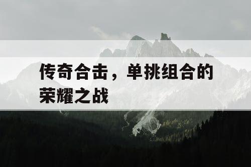 传奇合击，单挑组合的荣耀之战