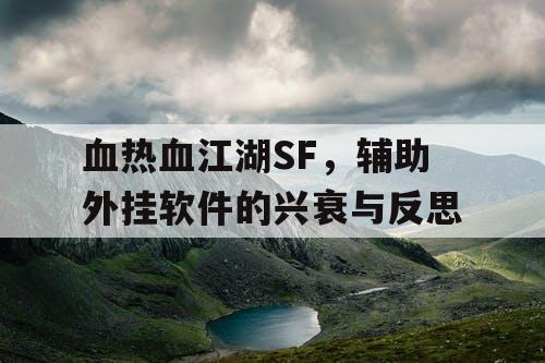 血热血江湖SF，辅助外挂软件的兴衰与反思