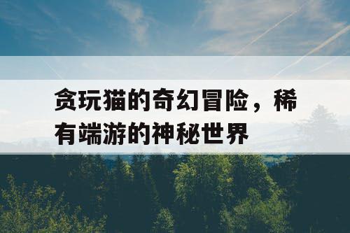 贪玩猫的奇幻冒险，稀有端游的神秘世界