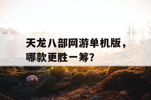 天龙八部网游单机版，哪款更胜一筹？