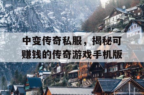 中变传奇私服，揭秘可赚钱的传奇游戏手机版