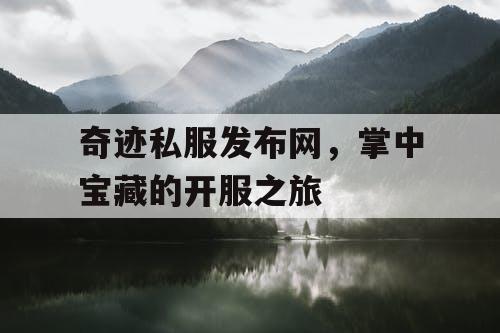 奇迹私服发布网，掌中宝藏的开服之旅