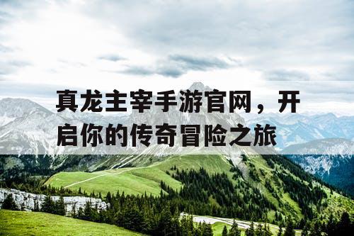 真龙主宰手游官网，开启你的传奇冒险之旅