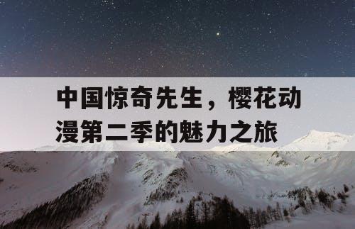中国惊奇先生，樱花动漫第二季的魅力之旅