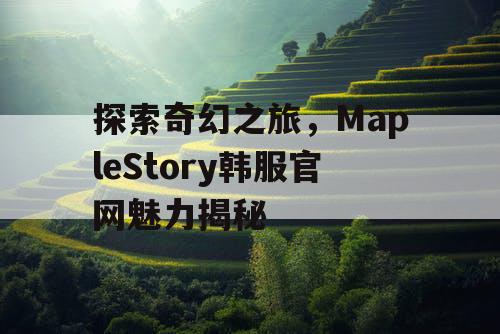 探索奇幻之旅，MapleStory韩服官网魅力揭秘