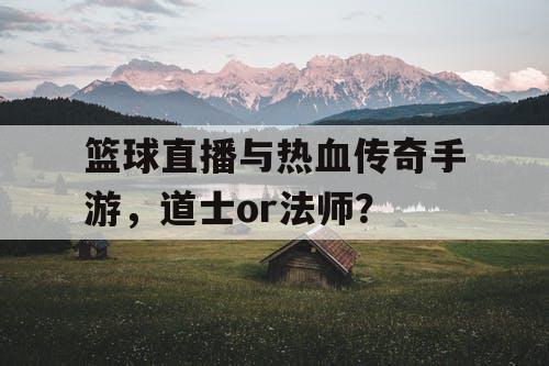 篮球直播与热血传奇手游，道士or法师？