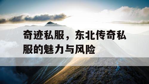 奇迹私服，东北传奇私服的魅力与风险