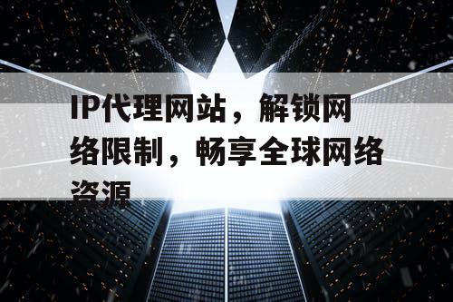 IP代理网站，解锁网络限制，畅享全球网络资源