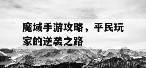 魔域手游攻略，平民玩家的逆袭之路