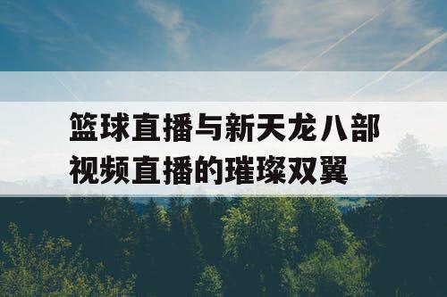 篮球直播与新天龙八部视频直播的璀璨双翼