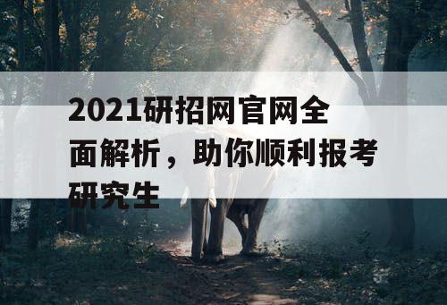 2021研招网官网全面解析，助你顺利报考研究生