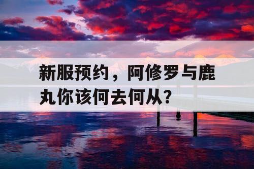 新服预约，阿修罗与鹿丸你该何去何从？