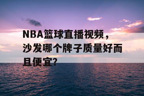 NBA篮球直播视频，沙发哪个牌子质量好而且便宜？