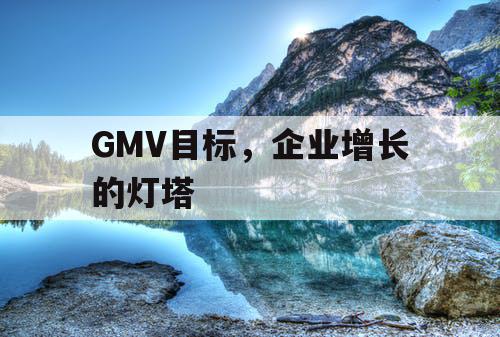 GMV目标，企业增长的灯塔