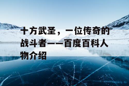 十方武圣，一位传奇的战斗者——百度百科人物介绍