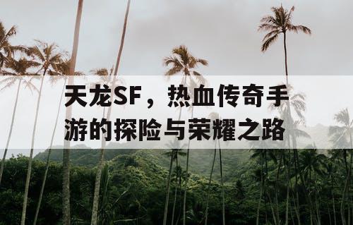 天龙SF，热血传奇手游的探险与荣耀之路
