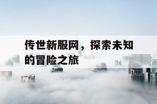传世新服网，探索未知的冒险之旅