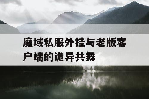 魔域私服外挂与老版客户端的诡异共舞