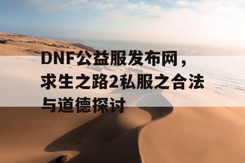 DNF公益服发布网，求生之路2私服之合法与道德探讨