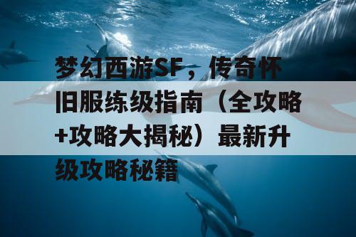 梦幻西游SF，传奇怀旧服练级指南（全攻略+攻略大揭秘）最新升级攻略秘籍