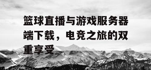 篮球直播与游戏服务器端下载，电竞之旅的双重享受