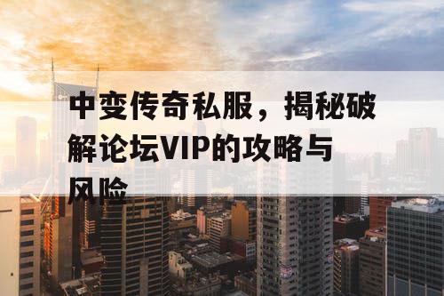 中变传奇私服，揭秘破解论坛VIP的攻略与风险