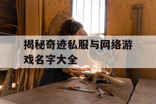 揭秘奇迹私服与网络游戏名字大全