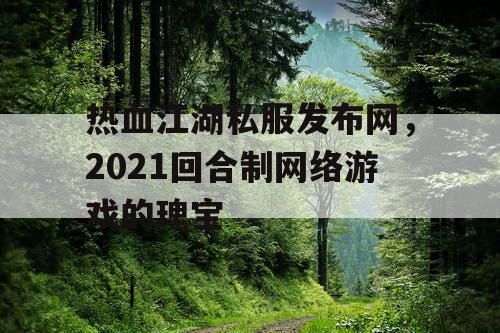 热血江湖私服发布网，2021回合制网络游戏的瑰宝