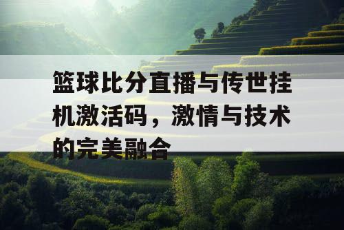 篮球比分直播与传世挂机激活码，激情与技术的完美融合