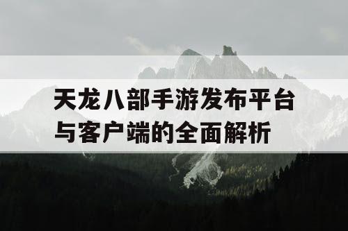 天龙八部手游发布平台与客户端的全面解析