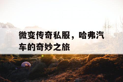 微变传奇私服，哈弗汽车的奇妙之旅