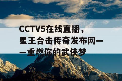 CCTV5在线直播，星王合击传奇发布网——重燃你的武侠梦