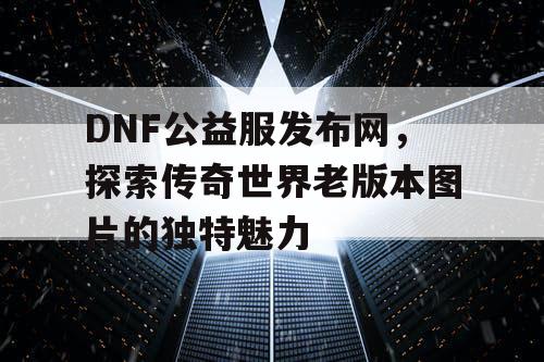 DNF公益服发布网，探索传奇世界老版本图片的独特魅力