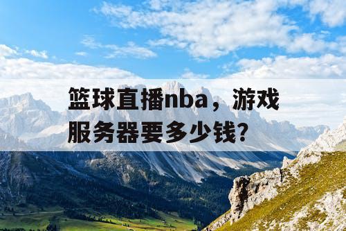 篮球直播nba，游戏服务器要多少钱？