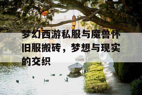 梦幻西游私服与魔兽怀旧服搬砖，梦想与现实的交织