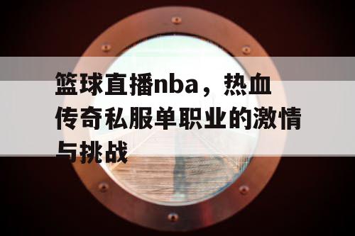 篮球直播nba，热血传奇私服单职业的激情与挑战