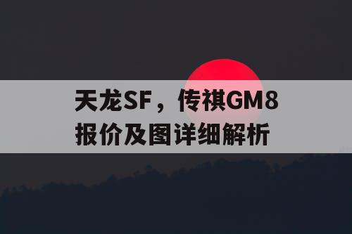 天龙SF，传祺GM8报价及图详细解析