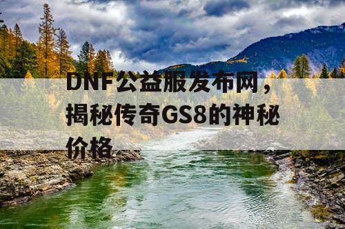 DNF公益服发布网，揭秘传奇GS8的神秘价格