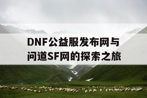 DNF公益服发布网与问道SF网的探索之旅