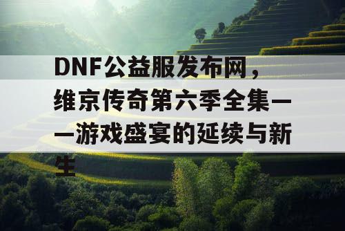 DNF公益服发布网，维京传奇第六季全集——游戏盛宴的延续与新生