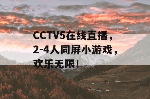 CCTV5在线直播，2-4人同屏小游戏，欢乐无限！