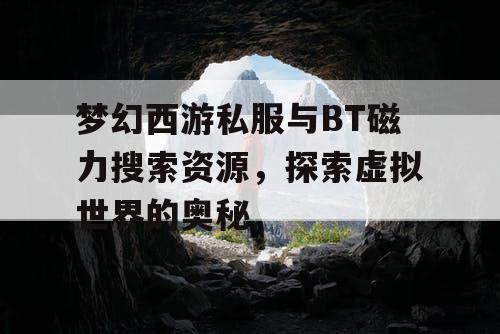 梦幻西游私服与BT磁力搜索资源，探索虚拟世界的奥秘